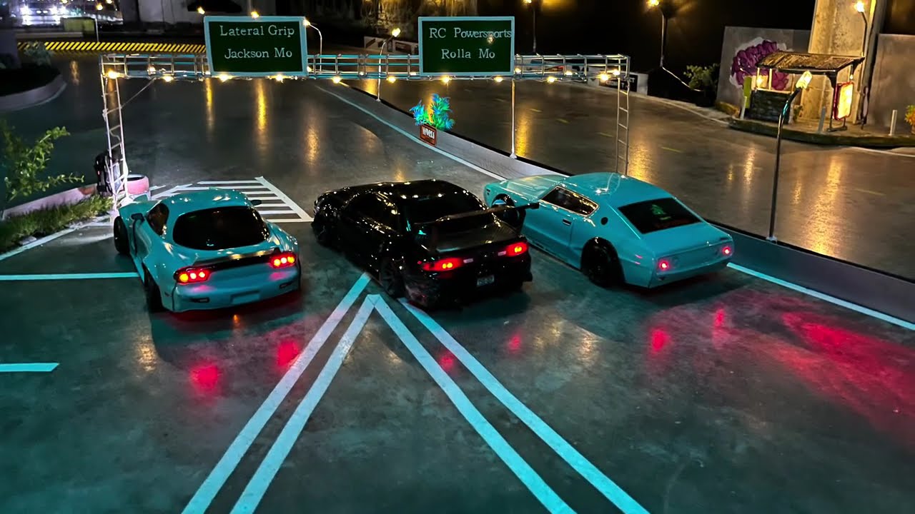 RWD RC DRIFT - After Dark Night Drive - Lateral Grip