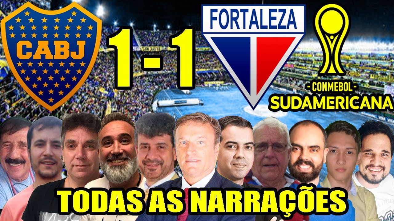 Todas as narrações - Boca Juniors 1 x 1 Fortaleza | Sul-Americana 2024
