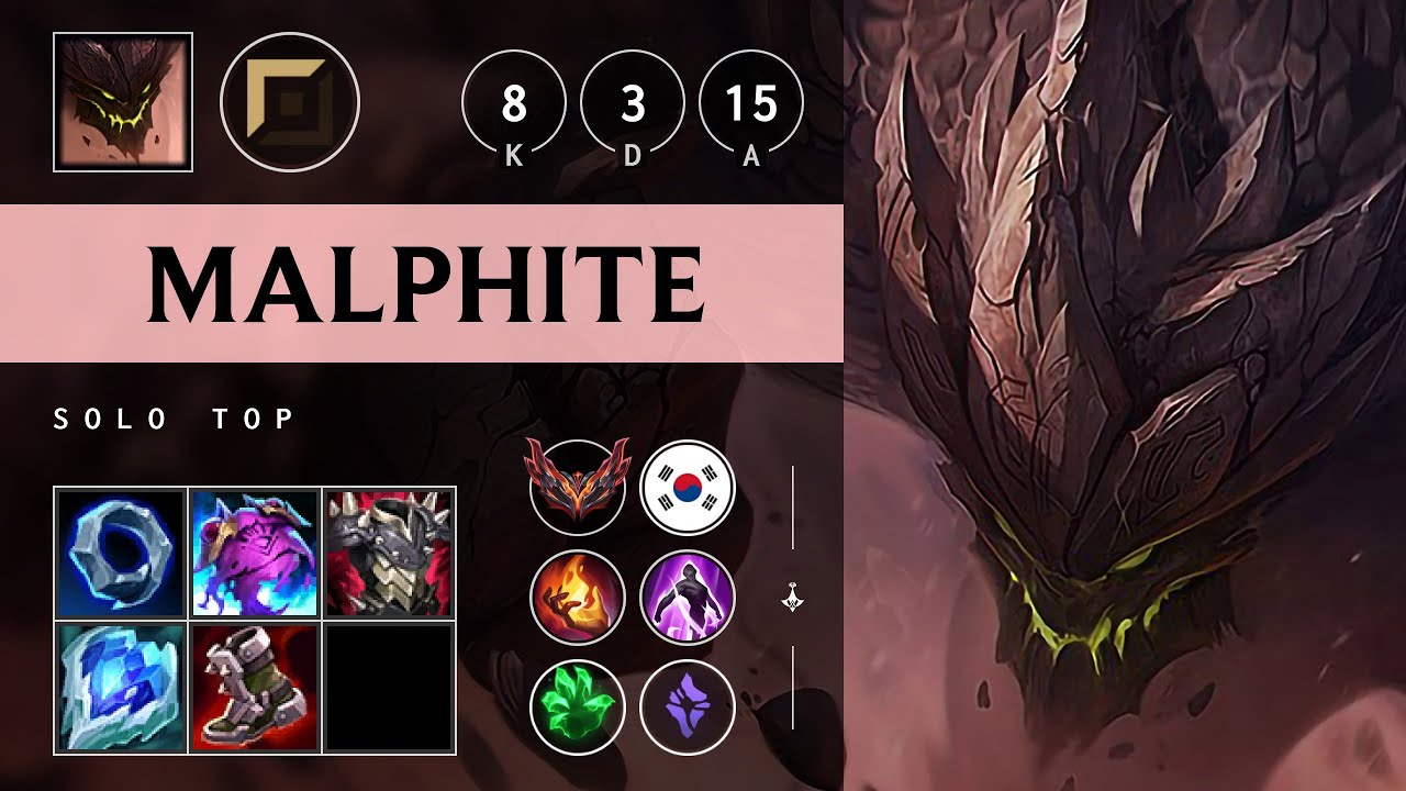 Malphite Top vs Sylas - KR Grandmaster Patch 25.19