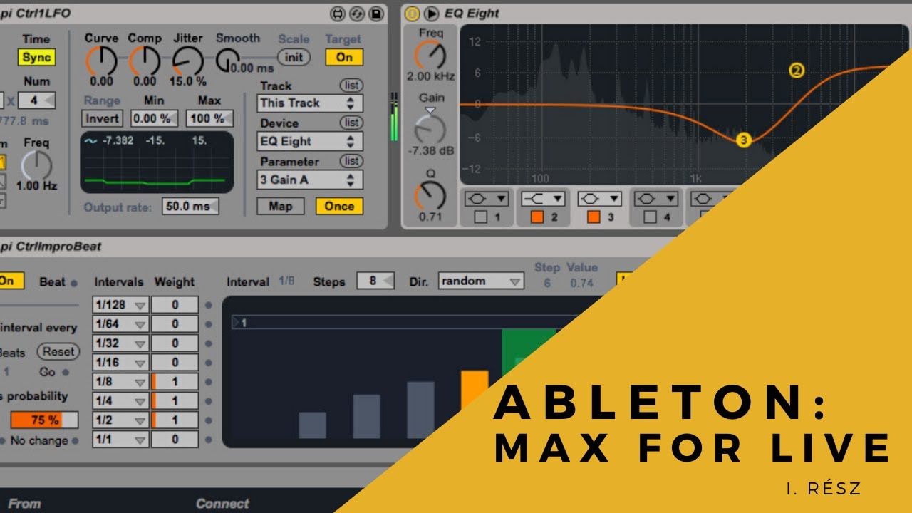 Saját szintik, effektek építése Ableton Live-ban avagy Max for Live