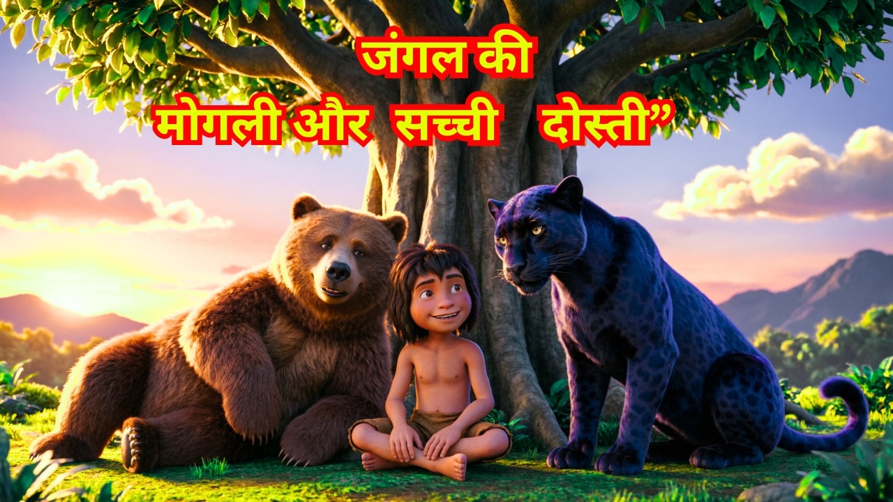 मोगली और जंगल की सच्ची दोस्ती 🌳 | Kids Cartoon Story in Hind