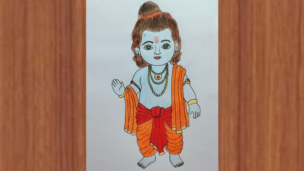 Cute Ram Ji Drawing Step by step Part 2 || Easy Ram Ji Drawing || Shree Ram Ji Drawing For Beginner 