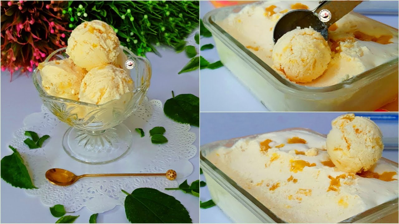 Pineapple Ice Cream (with fresh pineapple)| Eggless Pineapple Ice cream | Homemade No churn IceCream