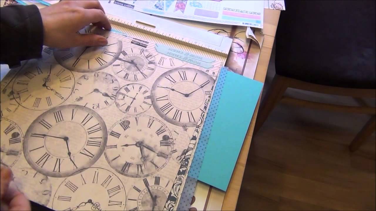 Tutorial eines Scapbook Fotoalbums mit Ringbindung Teil 1