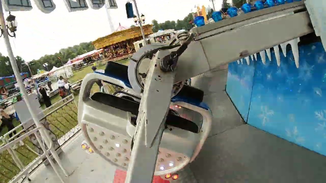 TERENCE REEVES ICE JET MATTERHORN (onride) at Leicester summer Fair 8/8/2024