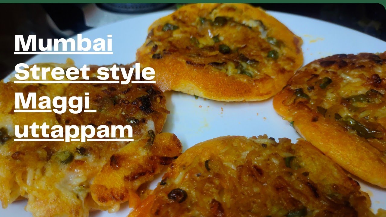 Mumbai Street Style Maggi Uttapam/மேகி ஊத்தப்பம் #maggi #uttapam #streetfood