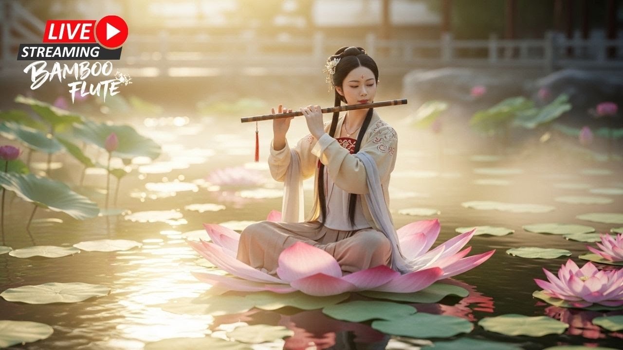 Deep Relax Flute LIVE 🌙 Night Instrumental for Meditation & Sleep 夜晚长笛直播｜冥想与放松