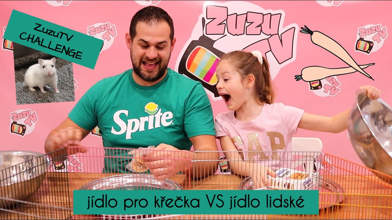 ZuzuTV Family Challenge - Jídlo pro křečka 🐹 VS lidské jídlo 😁