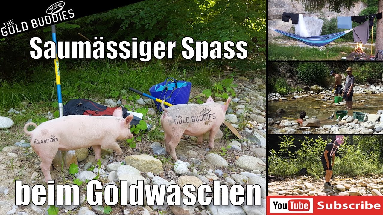 Goldwaschen im Napfgebiet mit Freunden