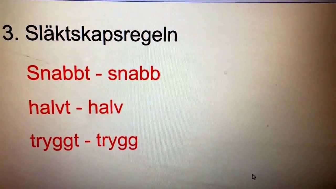 Stavning, del 2 - Stavningsregler