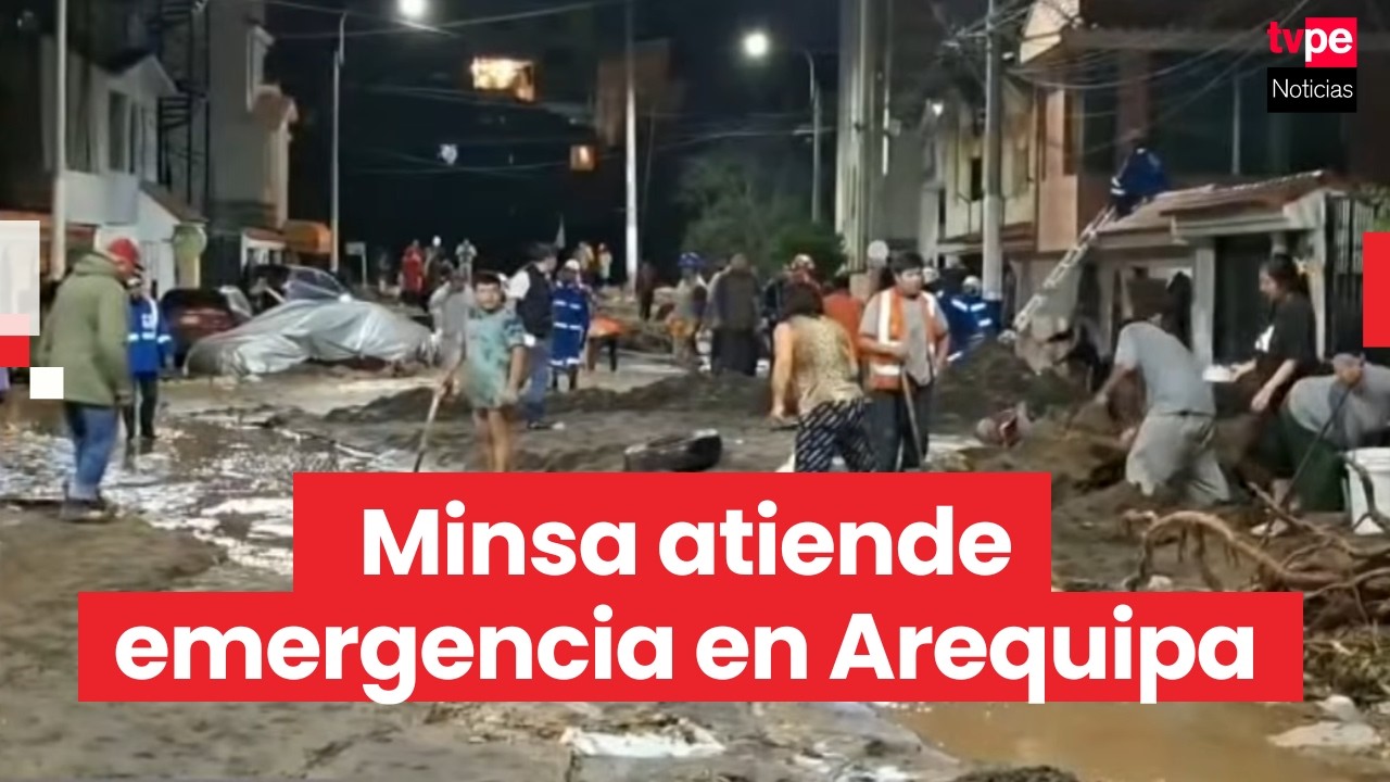 Minsa despliega acciones para atender afectados por huaicos en Arequipa