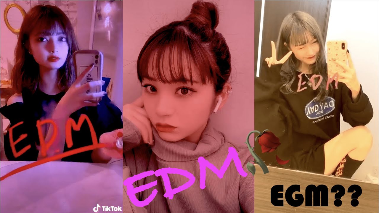 【Tik Tok】ティックトック EDM 💗かわいい女の子💗ダンス　美人　曲名 EGMEDEDM part2