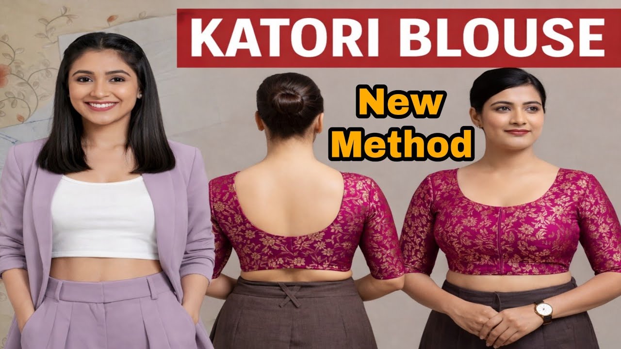 Raja Rani Coaching FMC Inspired Method Katori With Belt Blouse Drafting And Cutting  easy method 