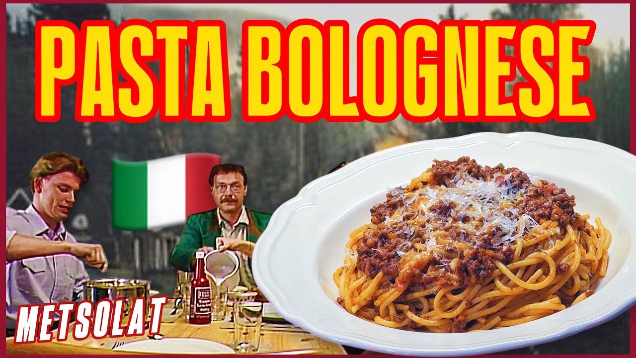 METSOLAT: SPAGETTI BOLOGNESE🍝 | Heimo Kokkaa Suomi-Filmeistä