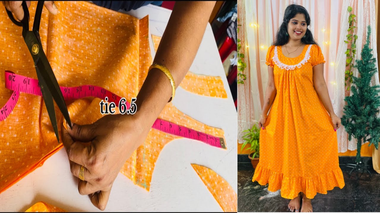 ഇങ്ങനെയാണ് nighty frocks ന്റെ cutting! എല്ലാവരും ചോദിച്ച nighty frocks cutting വീഡിയോ ആണുട്ടോ ഇത് 😍