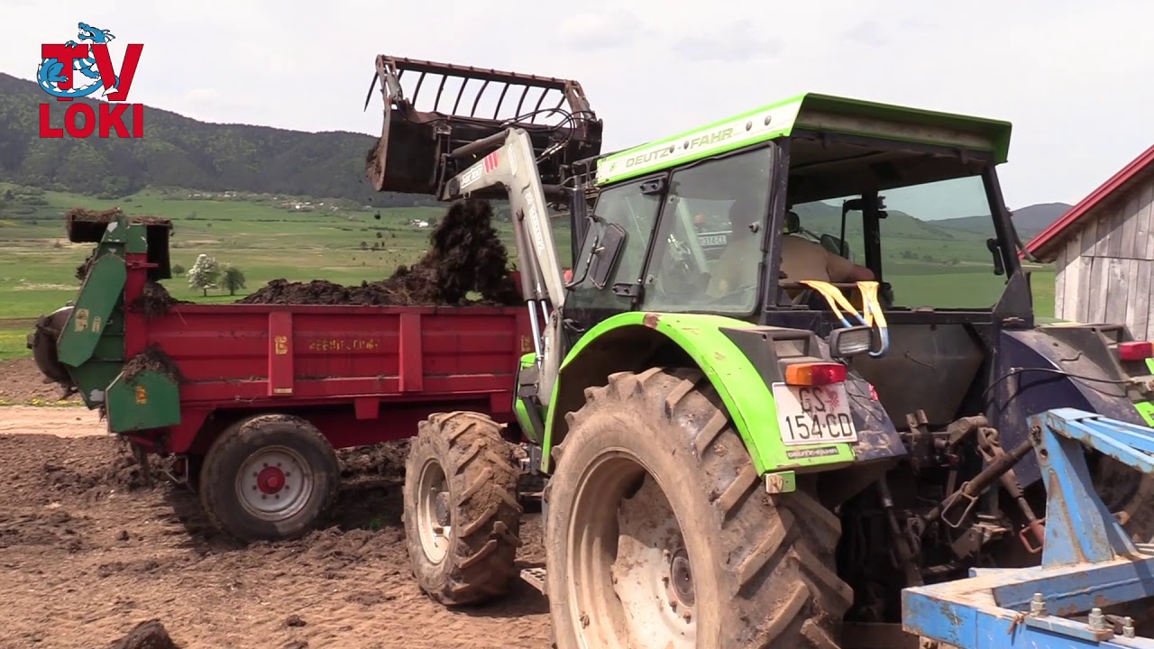Tractor Deutz Fahr DX 6.05 - utovar đubra