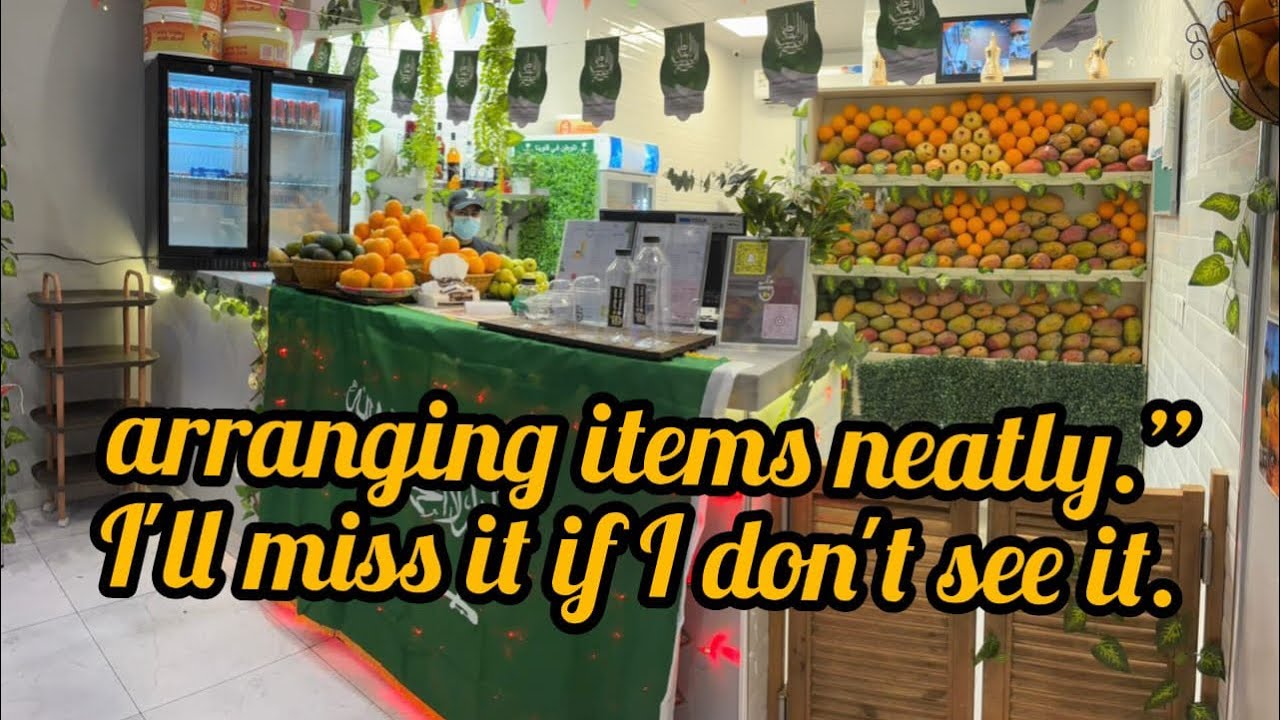 Organic item and fruits shop