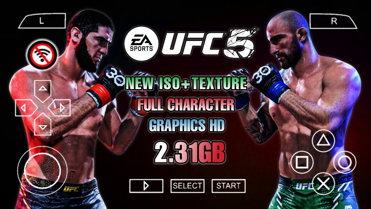 UFC 5 Mobile PPSSPP Android Offline Mod UFC Undisputed 2010 | Геймплей
