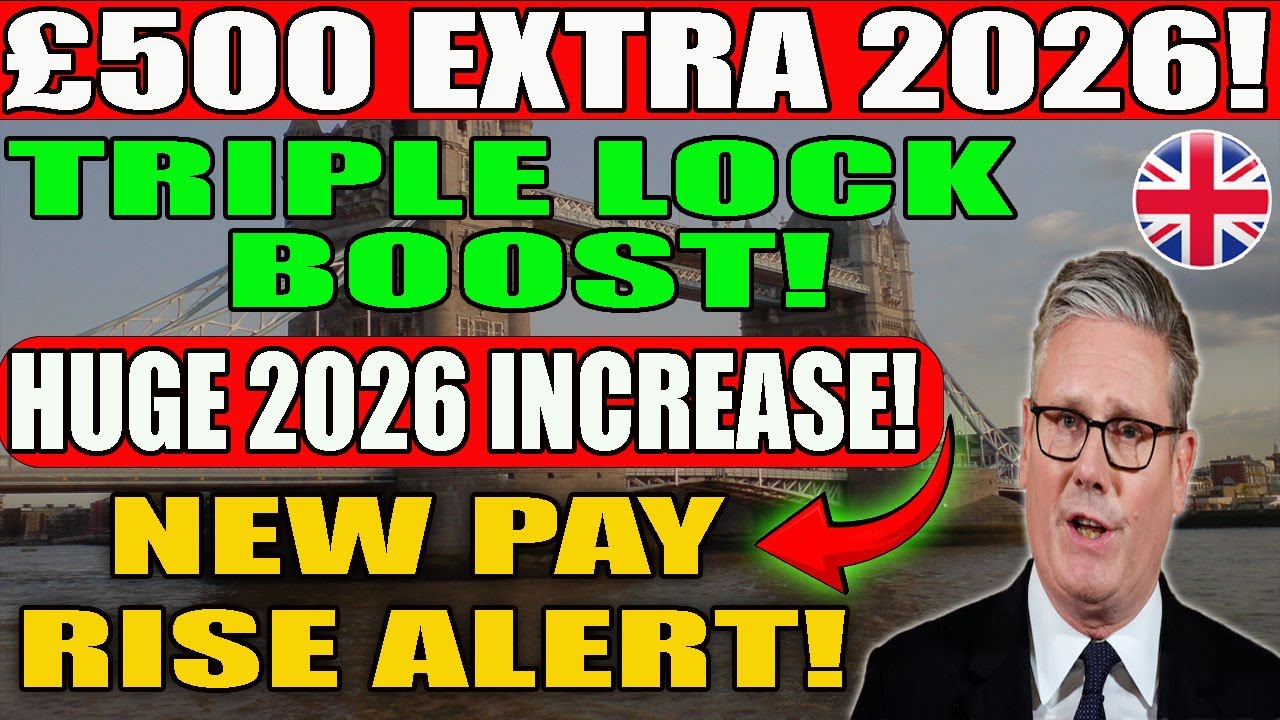 Massive 2026 UK Pension Rise &ndash; Triple Lock Secures Over &pound;500 Extra!