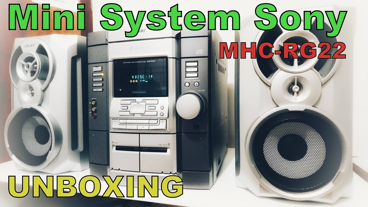 Mini System Sony MHC-RG22 | UNBOXING