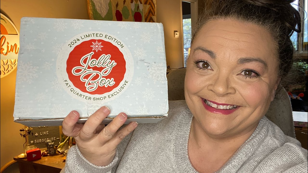 Jolly Box!! 2024 лимитированная коробка для одеял от Fat Quarter Shop