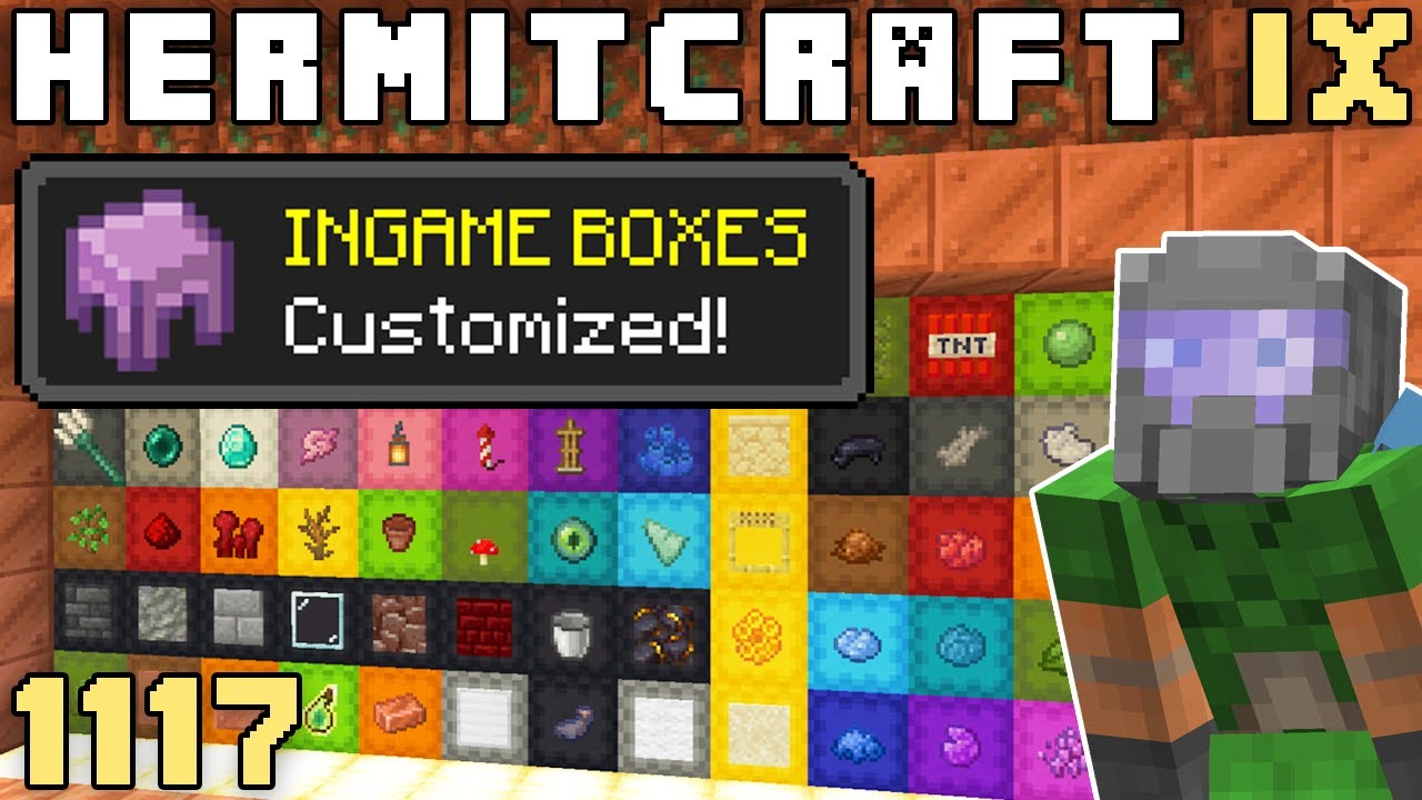 Hermitcraft IX 1117 Beautiful Boxes! - My ULTIMATE Storage System