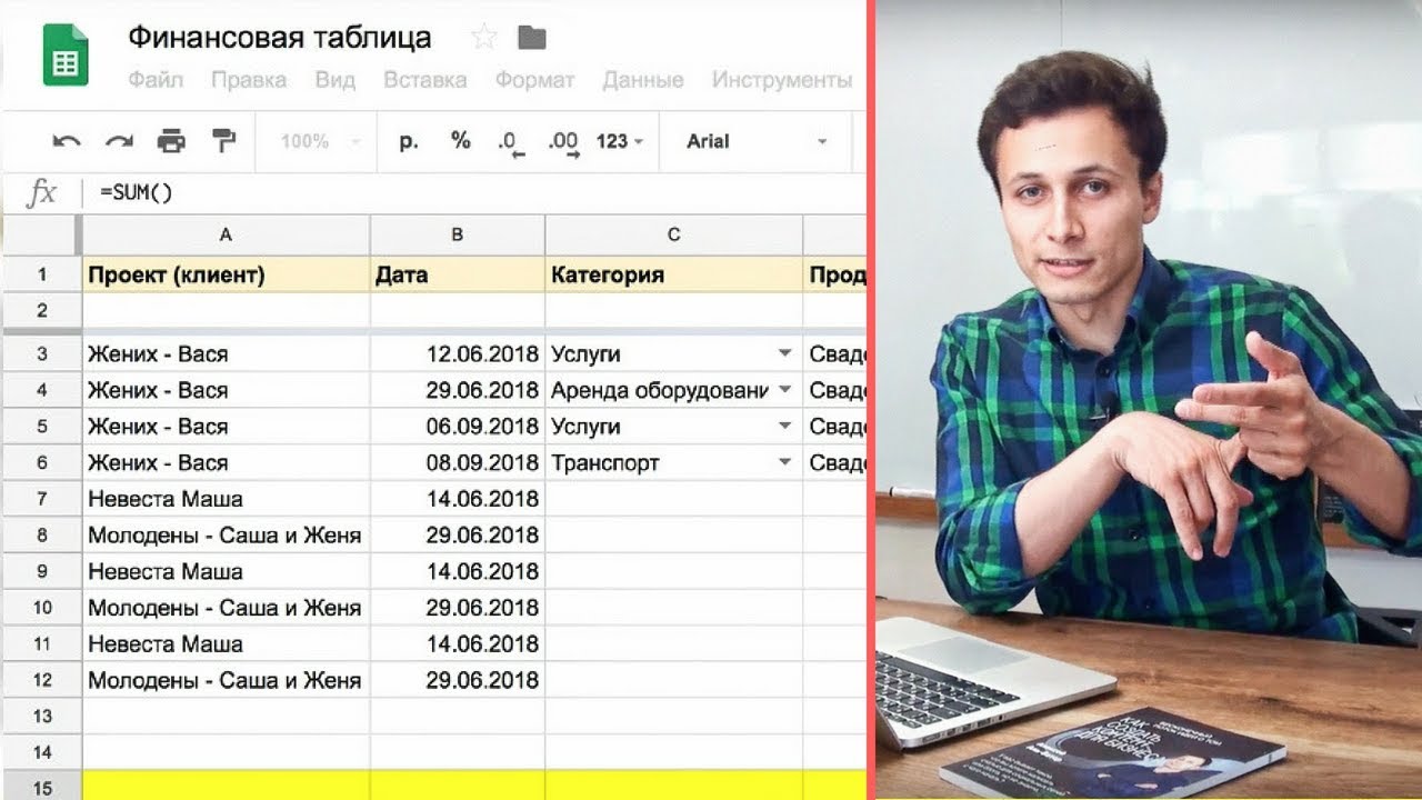 ФИНАНСОВАЯ ТАБЛИЦА | Как вести финансовый учет в таблицах Google? Видеоурок | Алексей Аль-Ватар