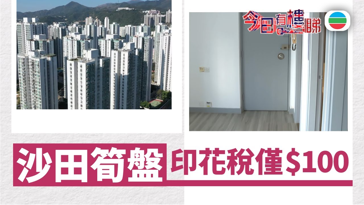 TVB今日有樓睇｜2025年12月29日｜沙田兩房戶　印花稅僅$100｜樓市｜樓盤