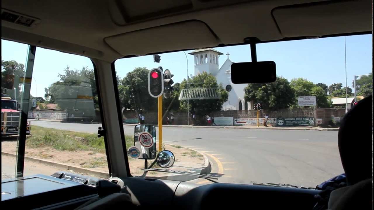 The only set of traffic lights in Livingstone, Zambia!