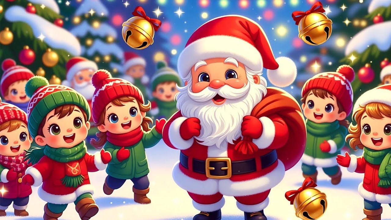 Canção de Natal Encantadora para Crianças – Música Alegre com Papai Noel e Luzes Mágicas