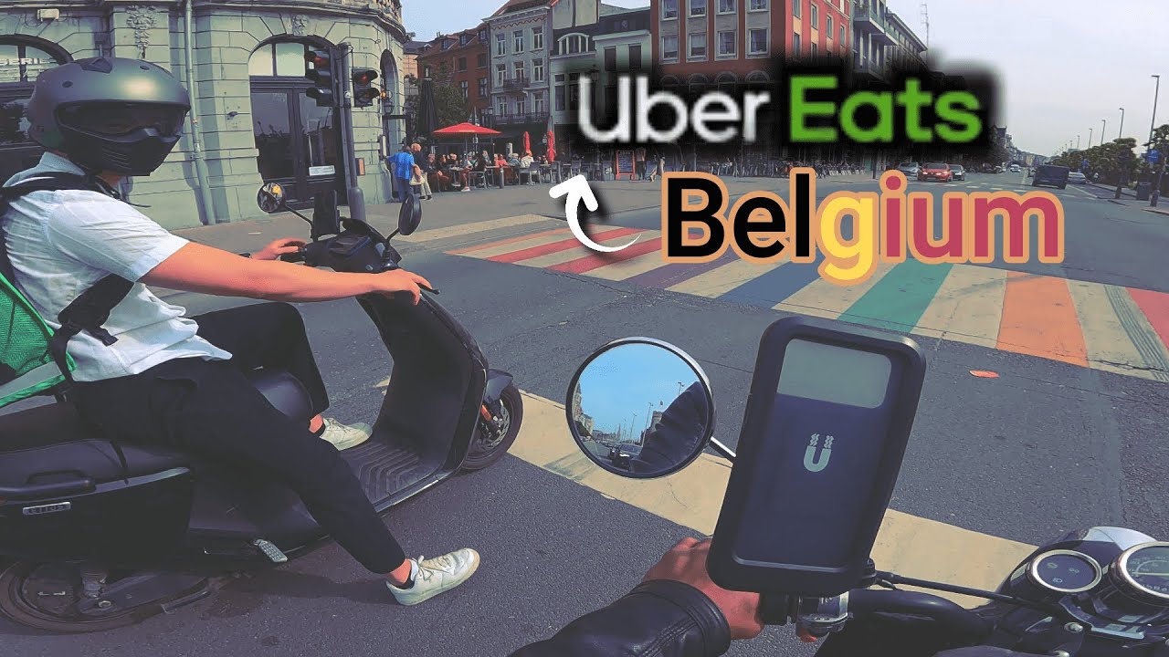 توصيل الأكل 🛵 اوبر ايتس بلجيكا 🇧🇪 😎 uber eats #Belgium_delivery