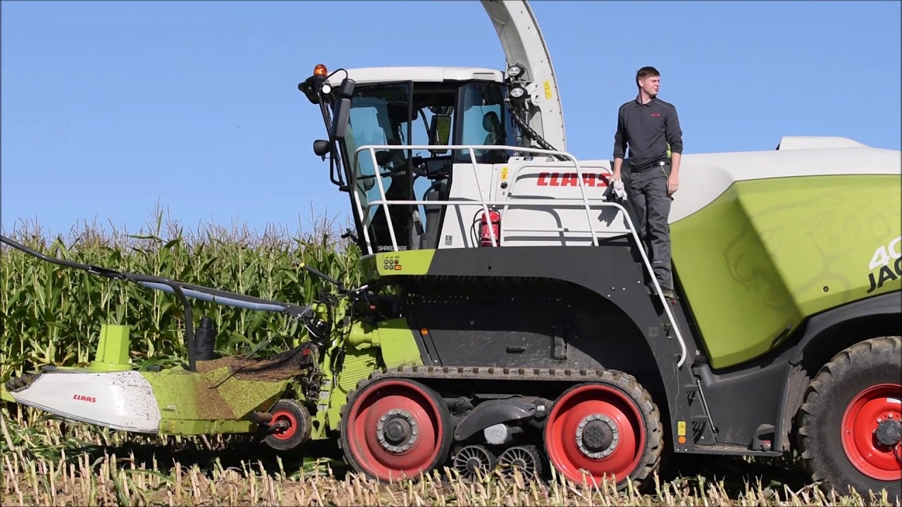 CLAAS 40.000 TERRA TRAC zkouška nové řezačky-kukuřice 2019 CZ