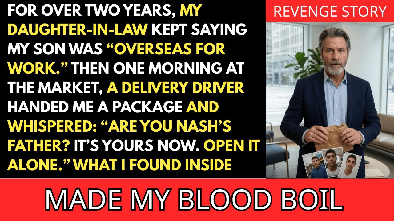 I Believed My Son Was Traveling for Work — Until I Signed for His Package / revenge story
