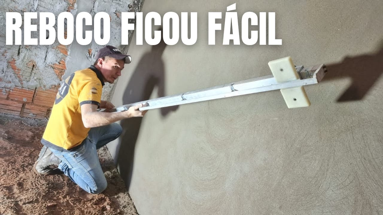 NUNCA FOI TÃO FACIL fazer REBOCO como AGORA  não faça REBOCO sem ver esse VÍDEO rebocando do zero
