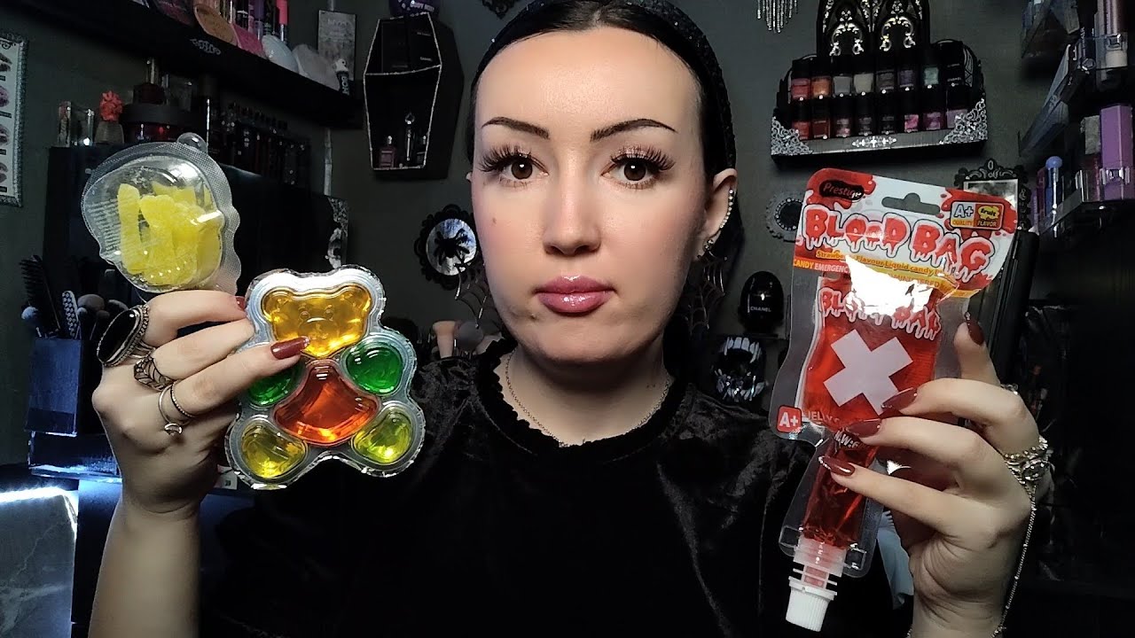 ASMR Weird Candy Mukbang 🍬 Jedem čudne Slatkiše 🍭 Eating Sounds