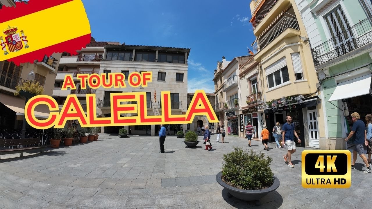 CALELLA | Stadtrundgang in Calella, Spanien! | 4k 30FPS | Walking Tour Calella, Spain!