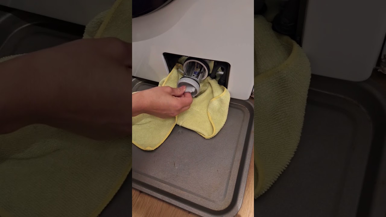 How to drain water out of washing machine #cleaning #washingmachine #fypシ゚viral #shorts #drain