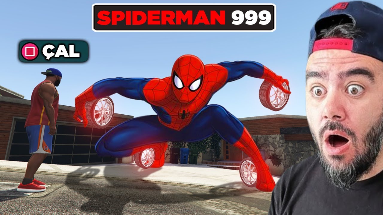 FRANKLIN DÜNYANIN EN BÜYÜK SPIDERMAN ARABASINI ÇALDI - GTA 5 MODS