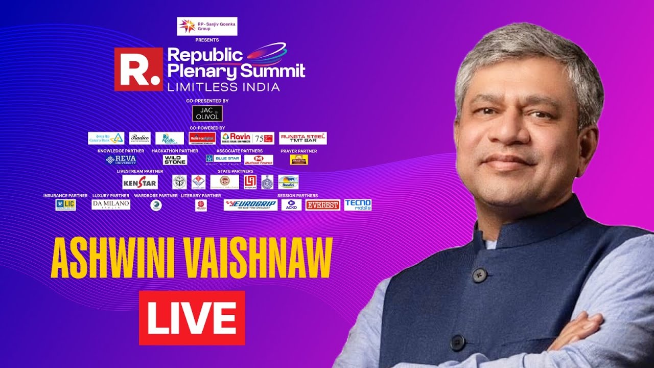 Ashwini Vaishnaw at Republic Plenary Summit 2025 LIVE | How Tech Boosts Indian Railways