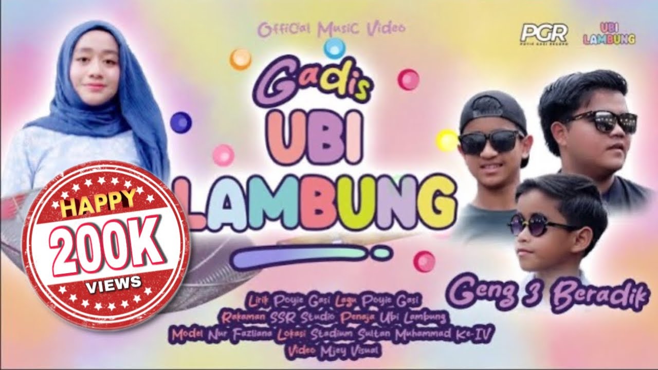 GADIS UBI LAMBUNG  (OFFICIAL MUSIC VIDEO) - Geng 3 Beradik