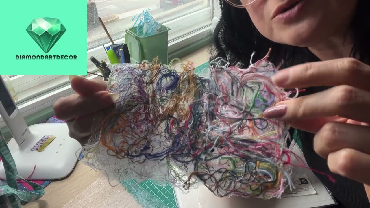 ✅Nueva técnica 🤗un bloque con basura textil,muy interesante “Diamondartdecor “