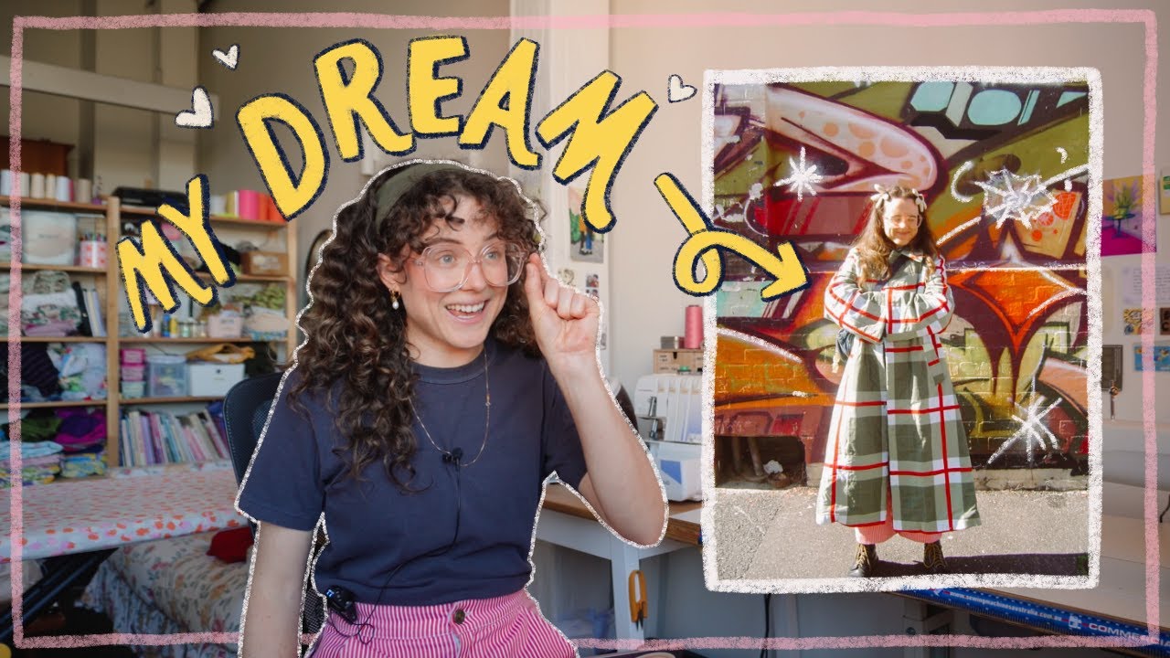 i spent a week sewing my dream patchwork quilted coat (sewing vlog)