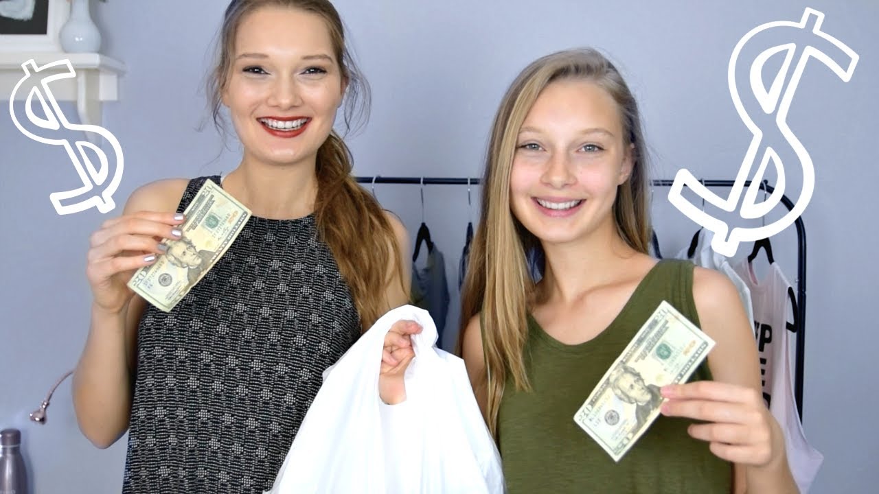 The $20 Shopping Challenge 2017! Sisters Buy Each Other Outfits!