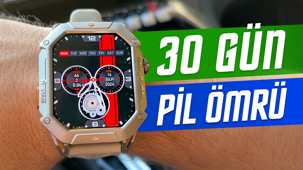 30 GÜN PİLİ GİDEN AKILLI SAAT! Haylou Iron N1 inceleme