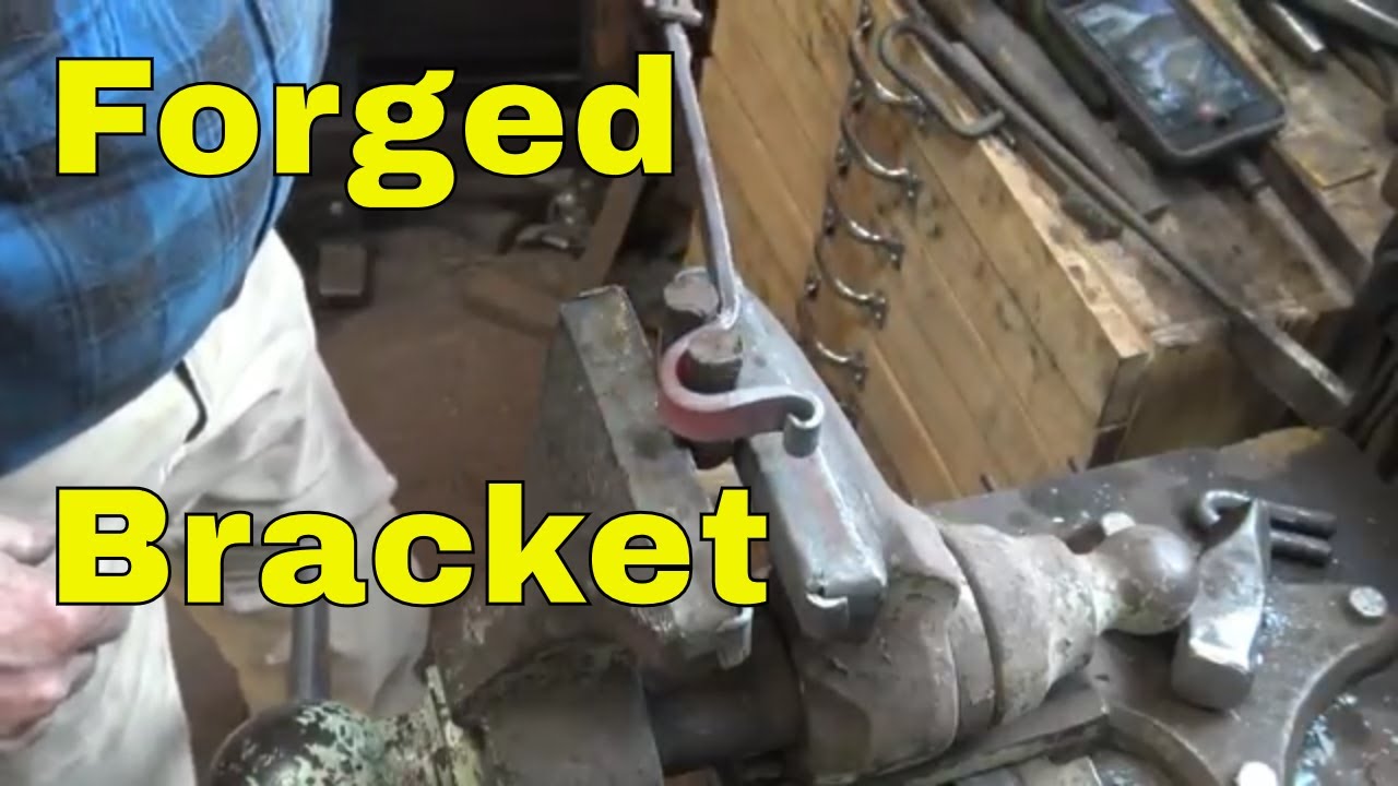 forging a bracket for clothes rod, curtain rod or towel bar