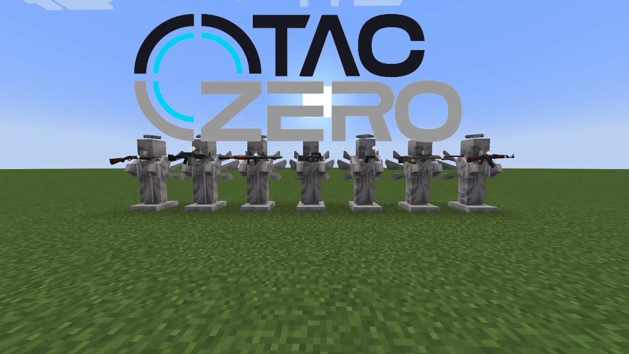 Minecraft mods Tacz Timeless and Classics Zero(gun mod)