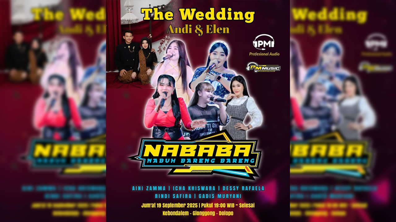 LIVE MUSIK NABABA ( Nabuh Bareng Bareng )  THE WEDDING ANDIKA & ELEN DOLOPO MADIUN - PM AUDIO