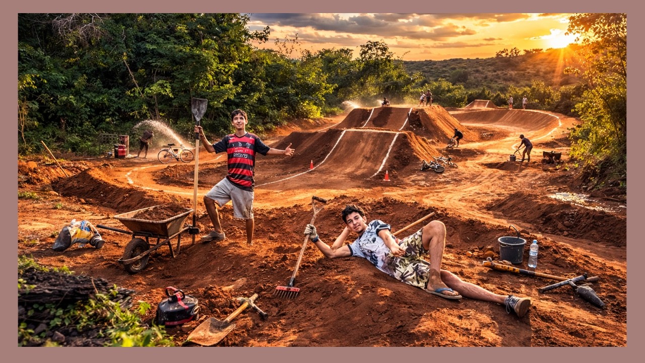 CONSTRUINDO MINHA PRÓPRIA PISTA DE BIKE DO ZERO! 🚴🔥