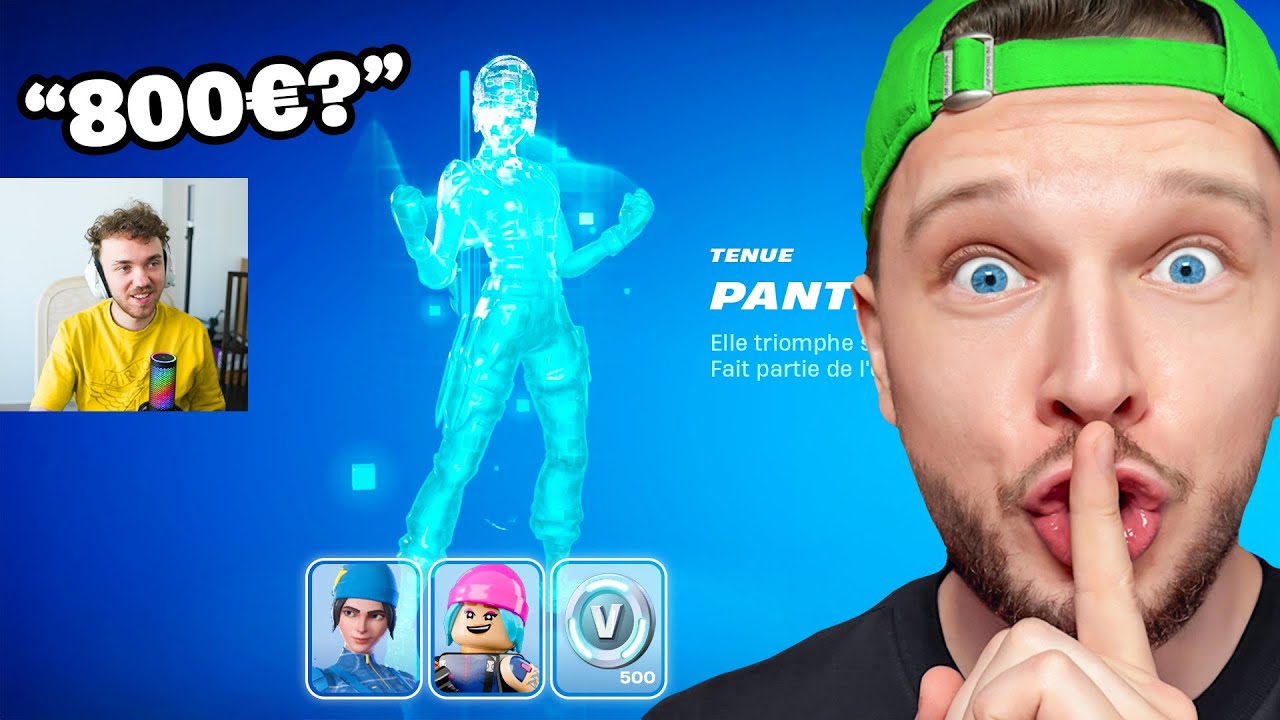 J'ai Surpris des Streamers avec des Skins Fortnite Ultra Rare !