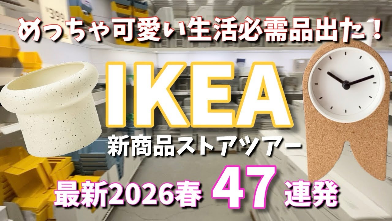 【IKEA】こんなの初めて見た！2026春の実用的な新商品🌷生活必需品がすごく可愛い❤️